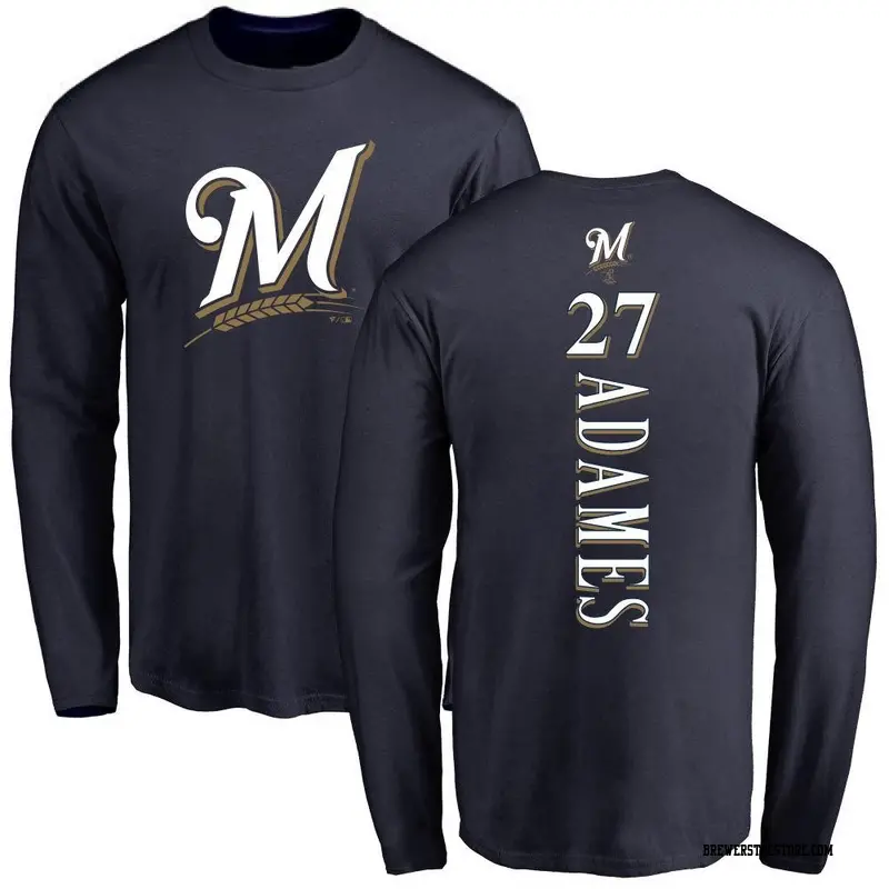 Willy Adames Milwaukee Brewers Women's Light Blue Roster Name & Number T- Shirt 